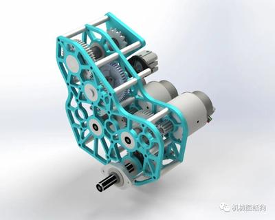 【差減變速器】PTO(動(dòng)力輸出)齒輪變速器結(jié)構(gòu)3D圖紙 Solidworks設(shè)計(jì)